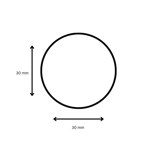 Polyprop Round 30mm x 30mm - 1 Across - 1000 Labels