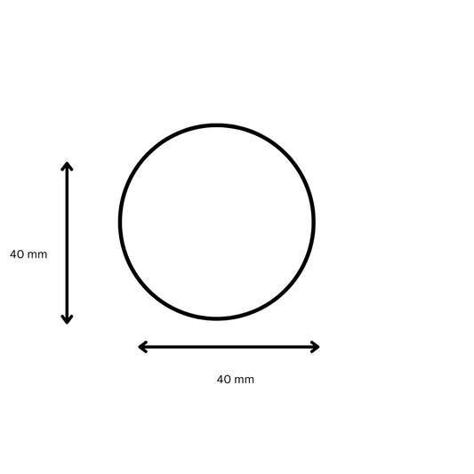 Polyprop Round 40mm x 40mm - 1 Across - 1000 Labels