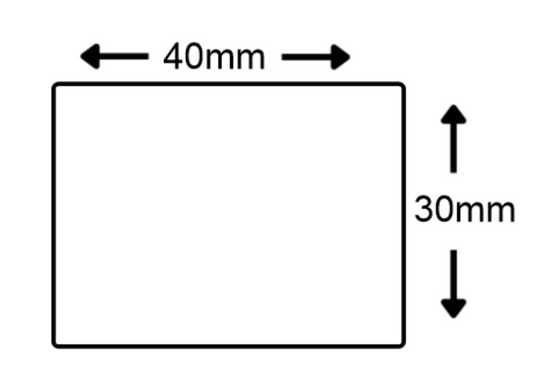 Direct Thermal 40mm x 30mm