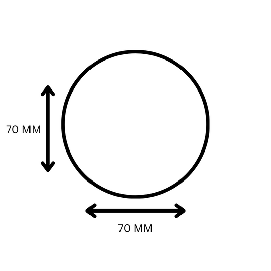 Polyprop Round 70mm x 70mm - 1 Across - 1000 Labels