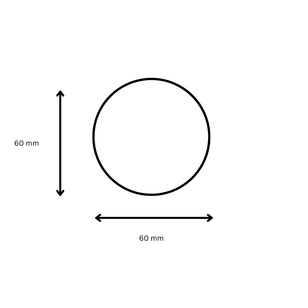 Polyprop Round 60mm x 60mm - 1 Across - 1000 Labels – Astro Labels