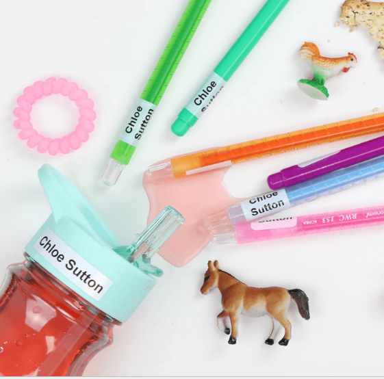 Wrap Around Pen & Pencil Labels 2K 3 Across